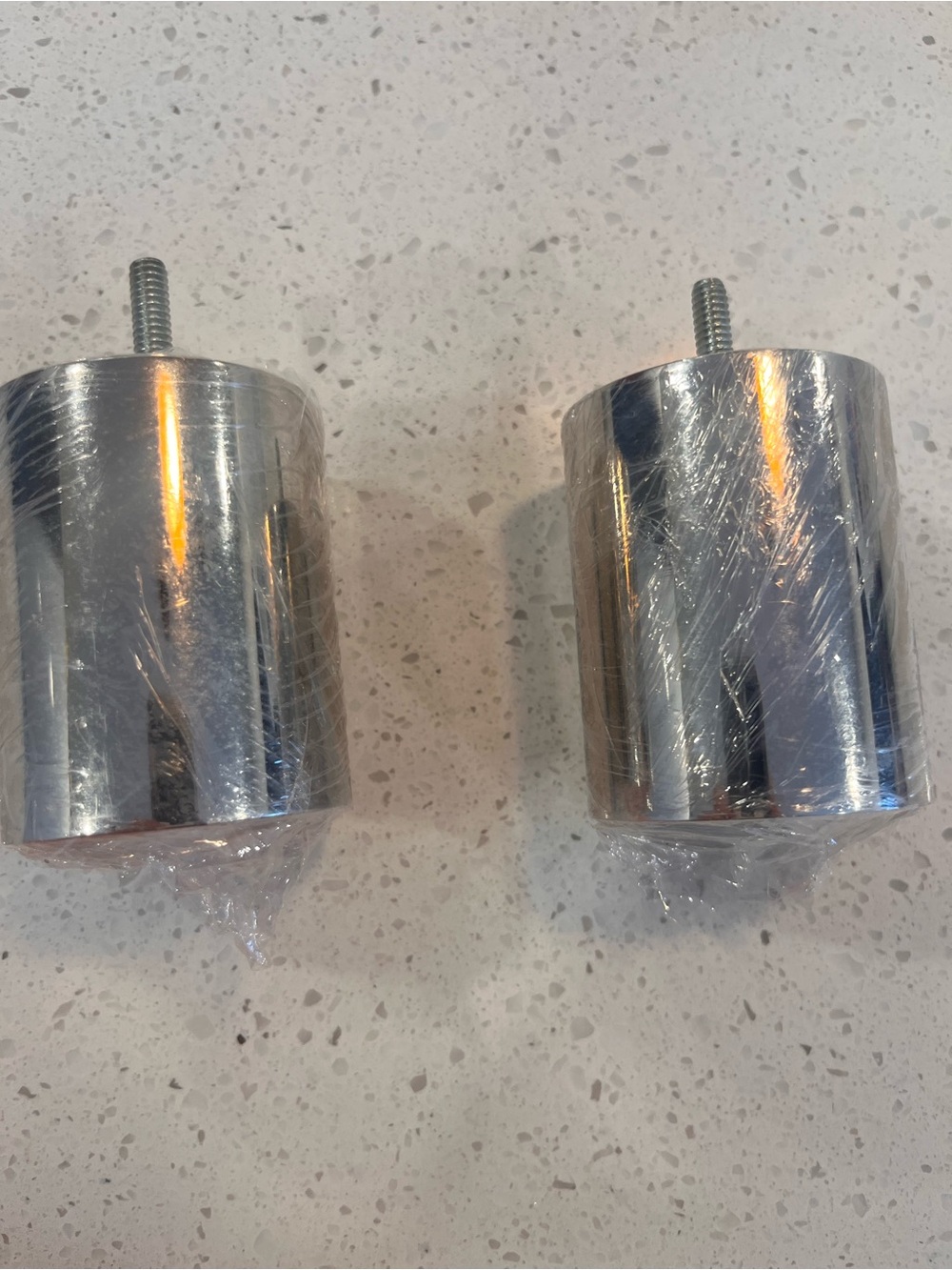 Restoration Hardware finnials - Silver, new w/on tags